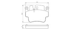 Sada brzdových destiček, kotoučová brzda BOSCH 0 986 424 681