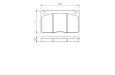 Sada brzdových destiček, kotoučová brzda BOSCH 0 986 424 684