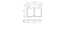 Sada brzdových destiček, kotoučová brzda BOSCH 0 986 424 685