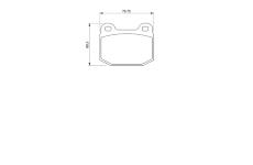 Sada brzdových destiček, kotoučová brzda BOSCH 0 986 424 742