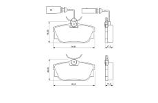 Sada brzdových destiček, kotoučová brzda BOSCH 0 986 424 748