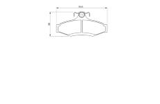 Sada brzdových destiček, kotoučová brzda BOSCH 0 986 424 757