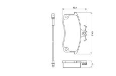 Sada brzdových destiček, kotoučová brzda BOSCH 0 986 424 783