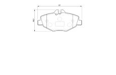 Sada brzdových destiček, kotoučová brzda BOSCH 0 986 424 787