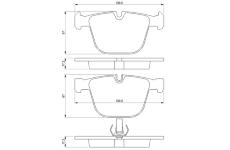 Sada brzdových platničiek kotúčovej brzdy BOSCH 0 986 424 812