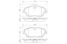 Sada brzdových destiček, kotoučová brzda BOSCH 0 986 424 819