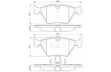 Sada brzdových destiček, kotoučová brzda BOSCH 0 986 424 822