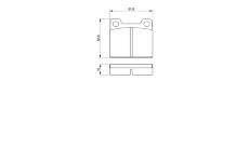 Sada brzdových destiček, kotoučová brzda BOSCH 0 986 460 346