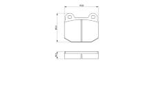 Sada brzdových destiček, kotoučová brzda BOSCH 0 986 463 232