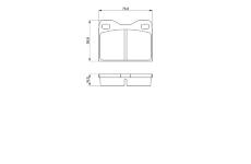 Sada brzdových destiček, kotoučová brzda BOSCH 0 986 463 736