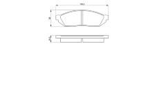 Sada brzdových destiček, kotoučová brzda BOSCH 0 986 467 311