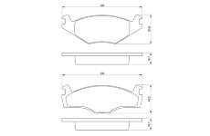 Sada brzdových destiček, kotoučová brzda BOSCH 0 986 468 870