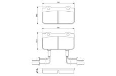 Sada brzdových destiček, kotoučová brzda BOSCH 0 986 469 441