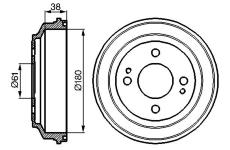 Brzdový buben BOSCH 0 986 477 063