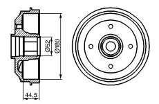 Brzdový buben BOSCH 0 986 477 113