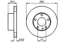 Brzdový kotouč BOSCH 0 986 478 049