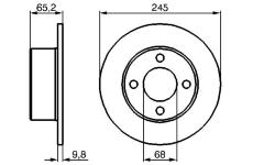 Brzdový kotouč BOSCH 0 986 478 073