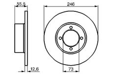 Brzdový kotouč BOSCH 0 986 478 082