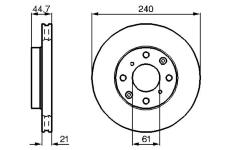 Brzdový kotouč BOSCH 0 986 478 115