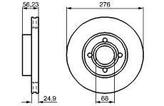 Brzdový kotouč BOSCH 0 986 478 137