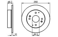 Brzdový kotouč BOSCH 0 986 478 172