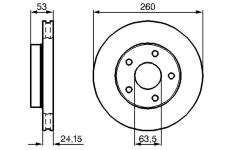 Brzdový kotouč BOSCH 0 986 478 195