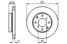 Brzdový kotouč BOSCH 0 986 478 203