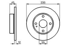 Brzdový kotouč BOSCH 0 986 478 252