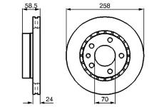 Brzdový kotouč BOSCH 0 986 478 265