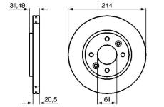 Brzdový kotouč BOSCH 0 986 478 278