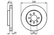 Brzdový kotouč BOSCH 0 986 478 286