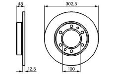 Brzdový kotouč BOSCH 0 986 478 304