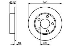 Brzdový kotouč BOSCH 0 986 478 315