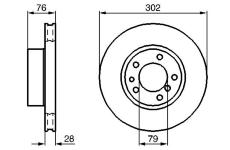 Brzdový kotouč Bosch 0986478317