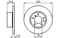 Brzdový kotouč BOSCH 0 986 478 319