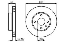 Brzdový kotouč BOSCH 0 986 478 346