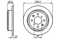 Brzdový kotouč BOSCH 0 986 478 350