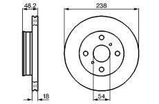 Brzdový kotouč BOSCH 0 986 478 385