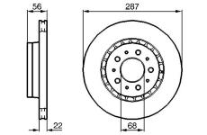 Brzdový kotouč BOSCH 0 986 478 388