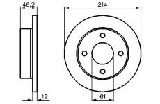 Brzdový kotouč BOSCH 0 986 478 389