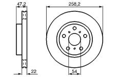 Brzdový kotouč BOSCH 0 986 478 396