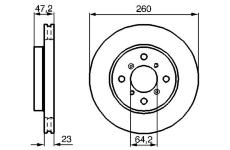 Brzdový kotouč BOSCH 0 986 478 415