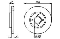 Brzdový kotouč BOSCH 0 986 478 427