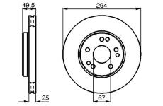 Brzdový kotouč BOSCH 0 986 478 428