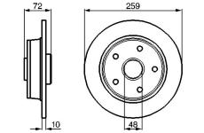 Brzdový kotouč BOSCH 0 986 478 440