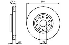 Brzdový kotouč BOSCH 0 986 478 460