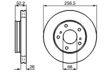 Brzdový kotouč BOSCH 0 986 478 485