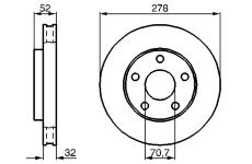 Brzdový kotouč Bosch 0986478486