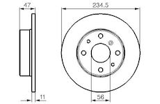 Brzdový kotouč BOSCH 0 986 478 500