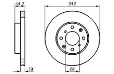 Brzdový kotouč BOSCH 0 986 478 503